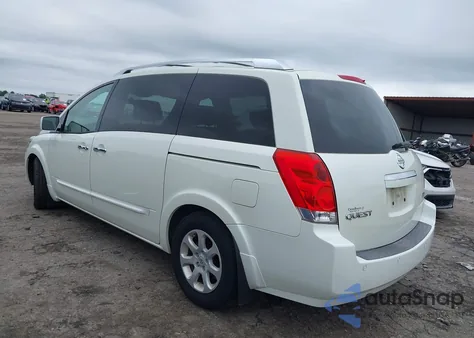 2008 Nissan Quest 3.5 S из США, поврежденный, VIN 5N1BV28U68N122126
